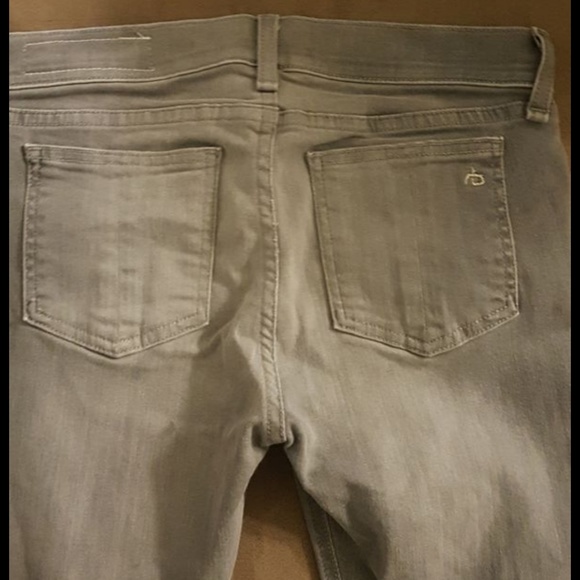 Rag & Bone Mid-Rise Faded Skinny Jeans - Picture 3 of 4
